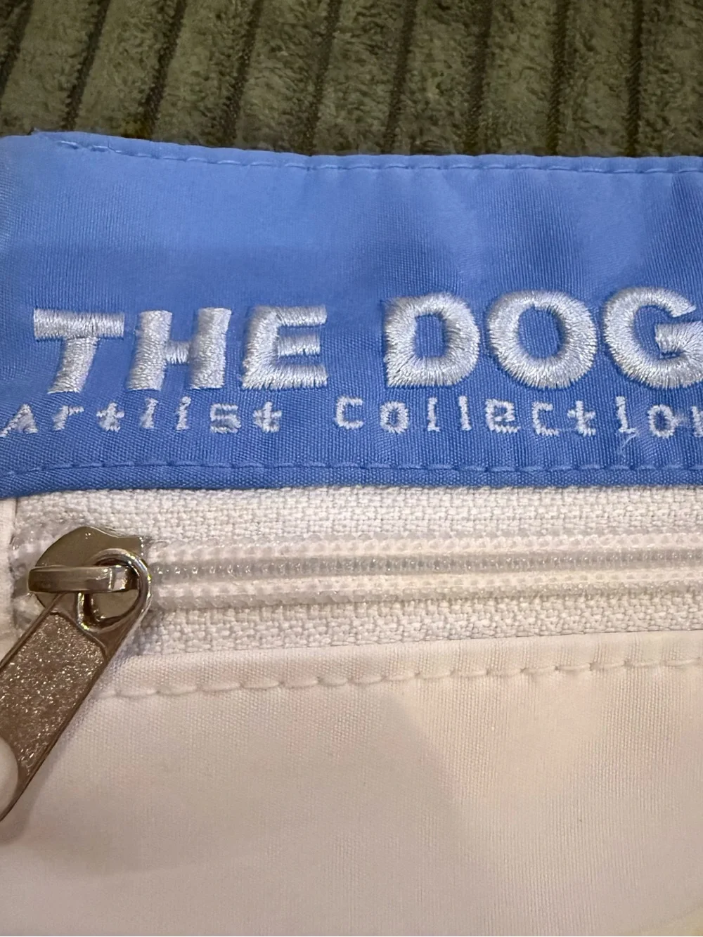 Vintage The Dog Artlist Collection Pug Puppy Pouch Zipper Coin Case Makeup Bag